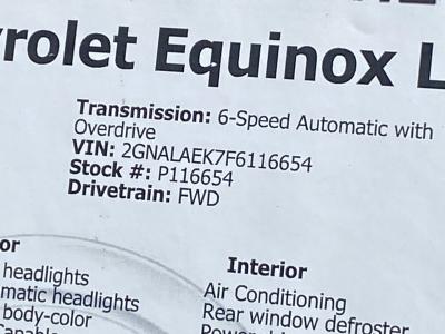 Used 2015 Chevrolet Equinox LS in Los Angeles, CA